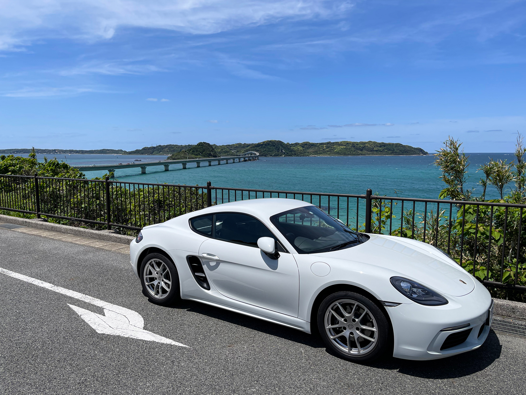 718ケイマンで】山口県楽しい！角島大橋と秋吉台をポルシェで