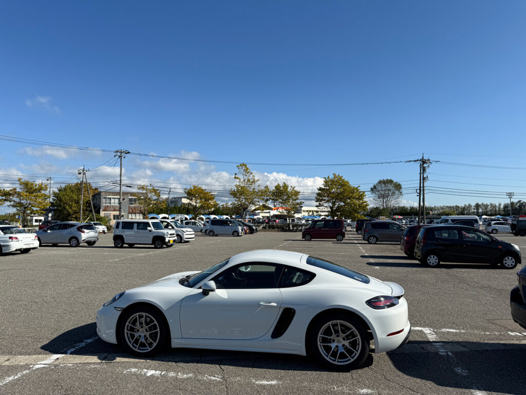 金沢競馬場の駐車場へ到着！