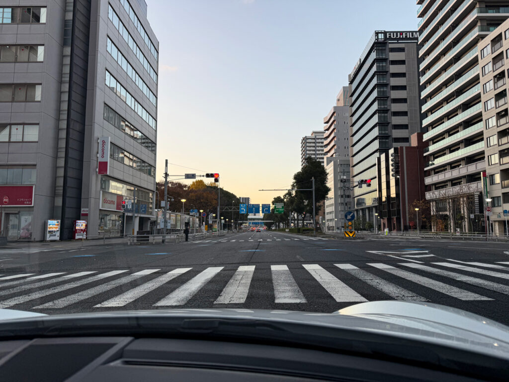 早朝の名古屋市街