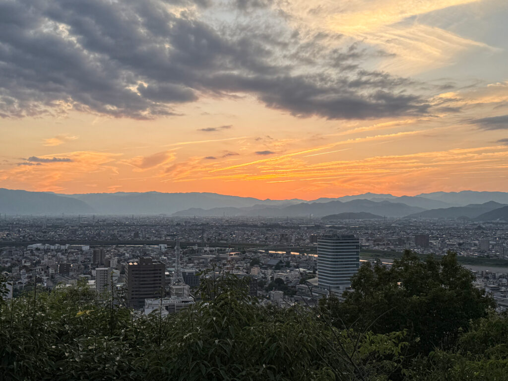 後日晴れの日に撮影した眺望