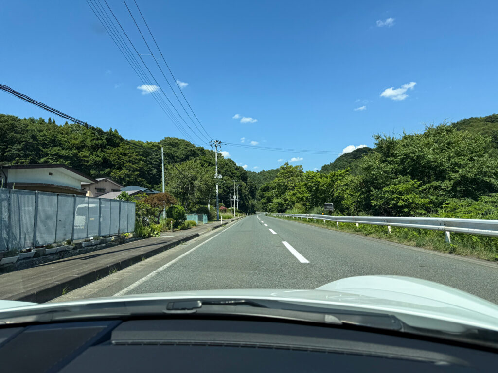 国道106号を東へ走る