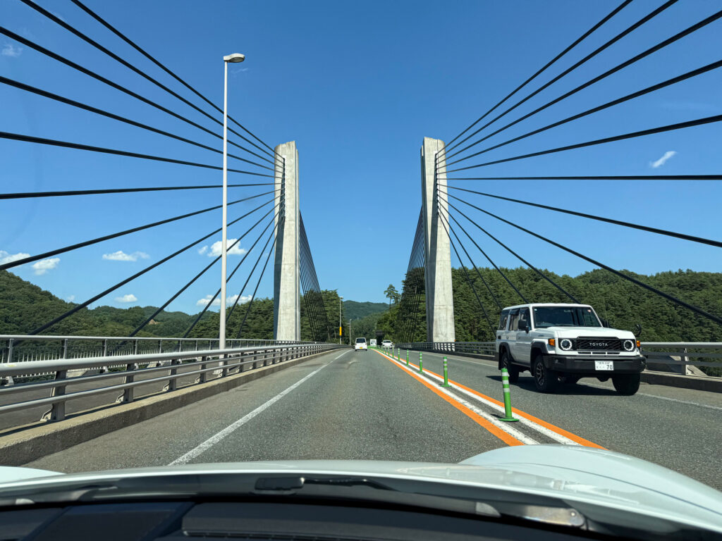 簗川大橋（やながわおおはし）を通過