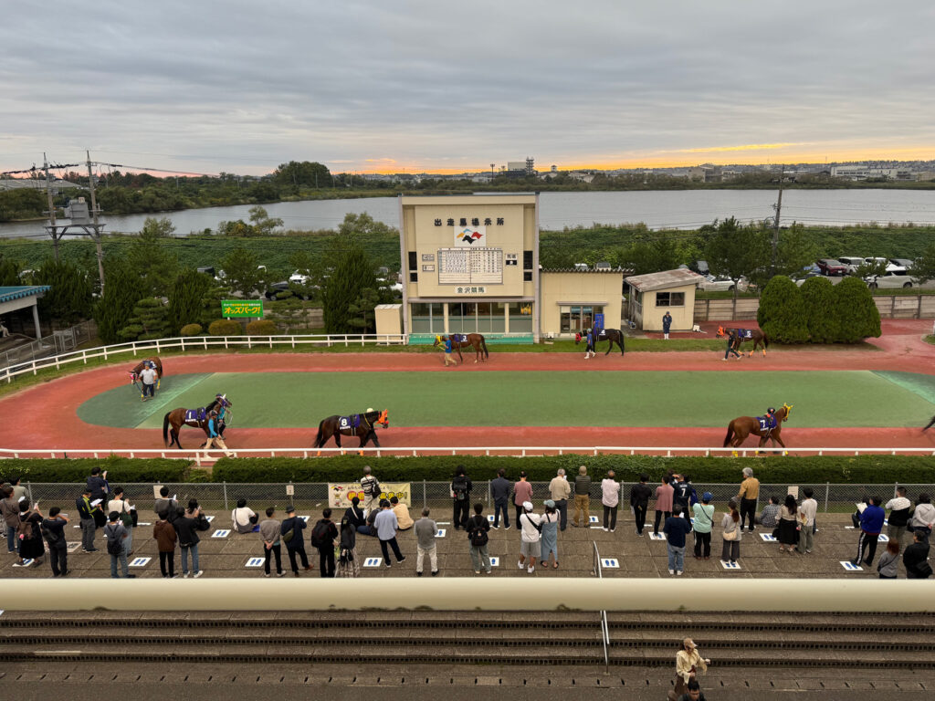 金沢競馬場のパドック