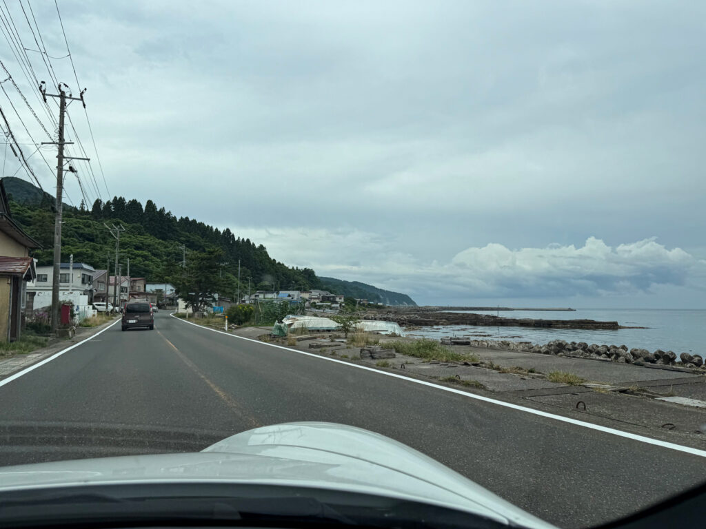 太平洋を望む国道279号