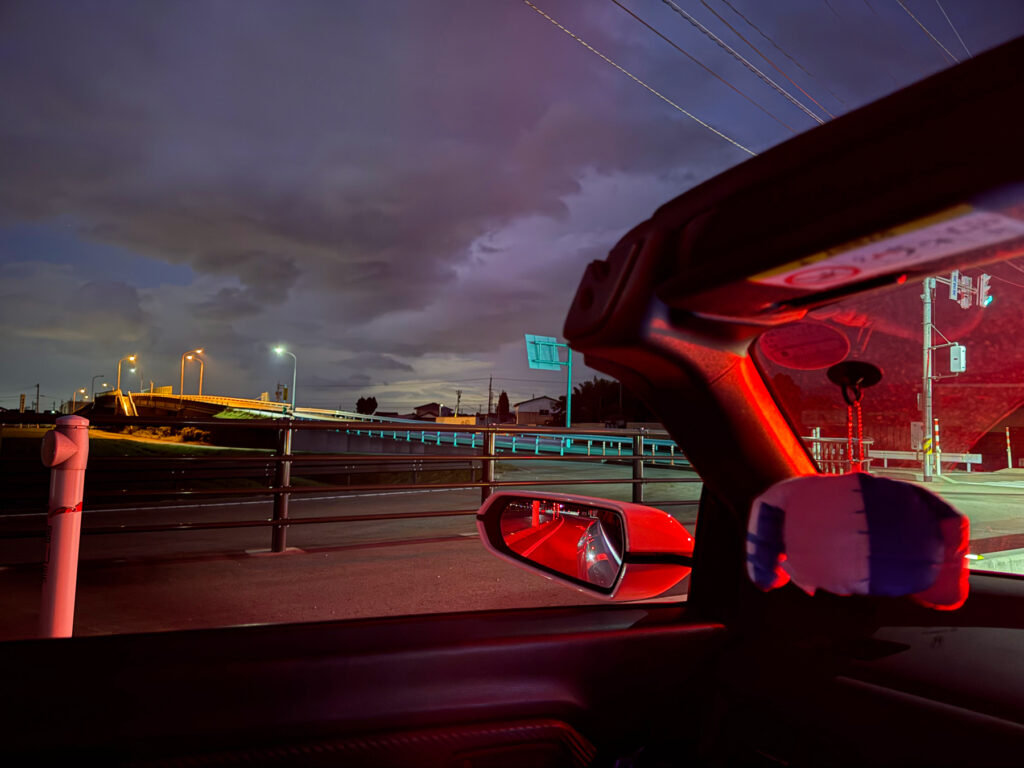 金沢からの帰りは夜ドライブ