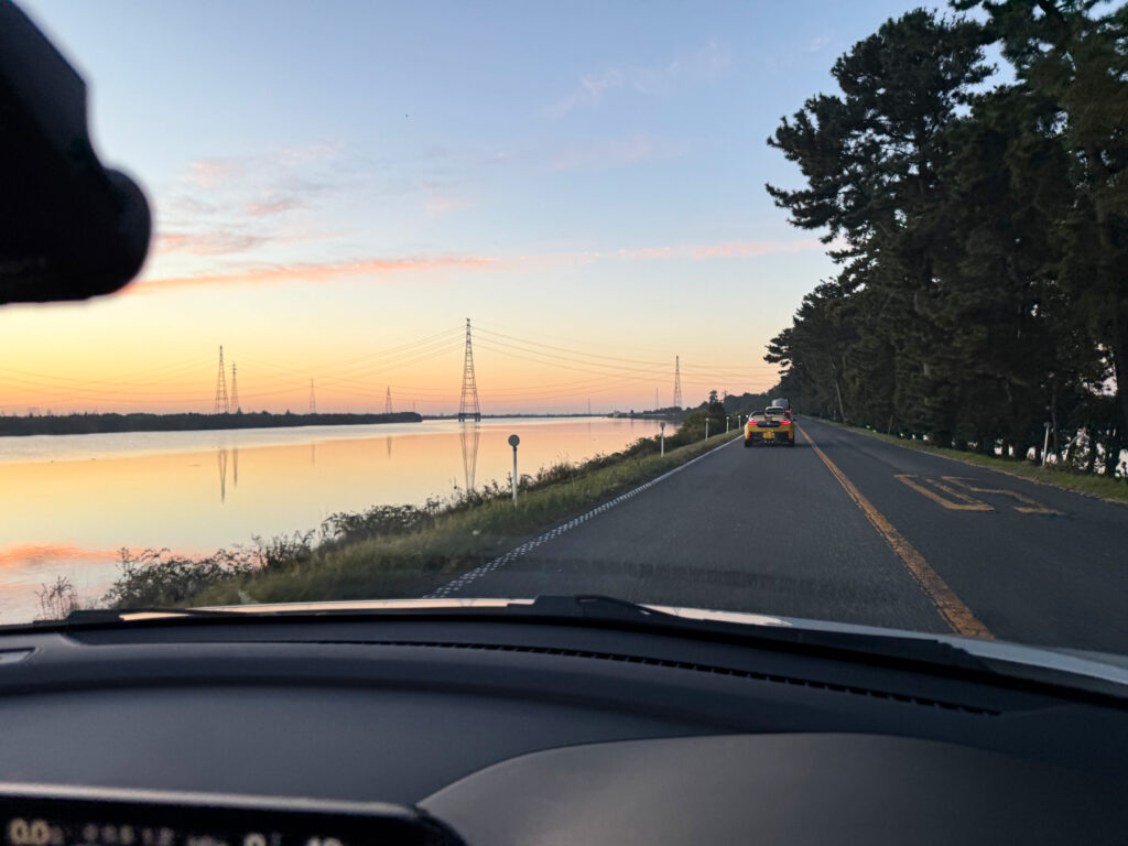 当日は早起きして現地へ移動