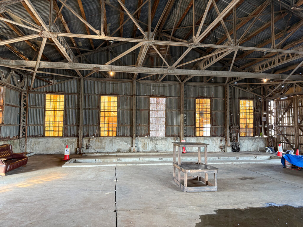 映画『ゴジラ-1.0』の劇中で震電が格納されていたハンガーとして使われた場所(らしい)