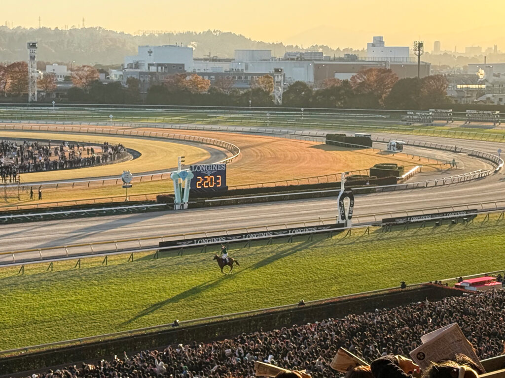 カランダガンのウイニングラン