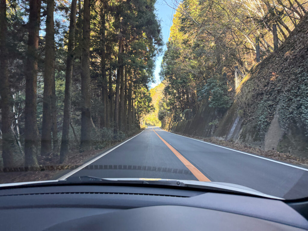 伊勢から北西へ。長閑な国道368号をドライブ