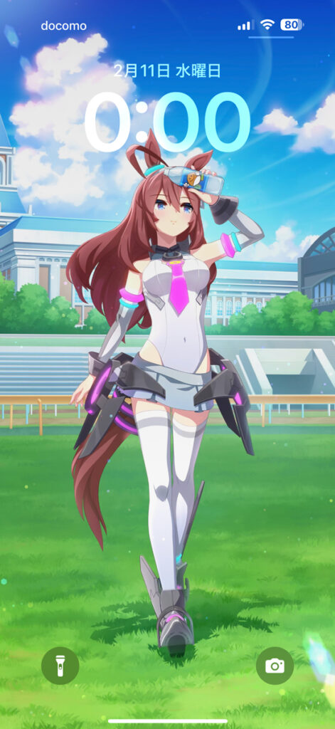 特典画像を壁紙に設定