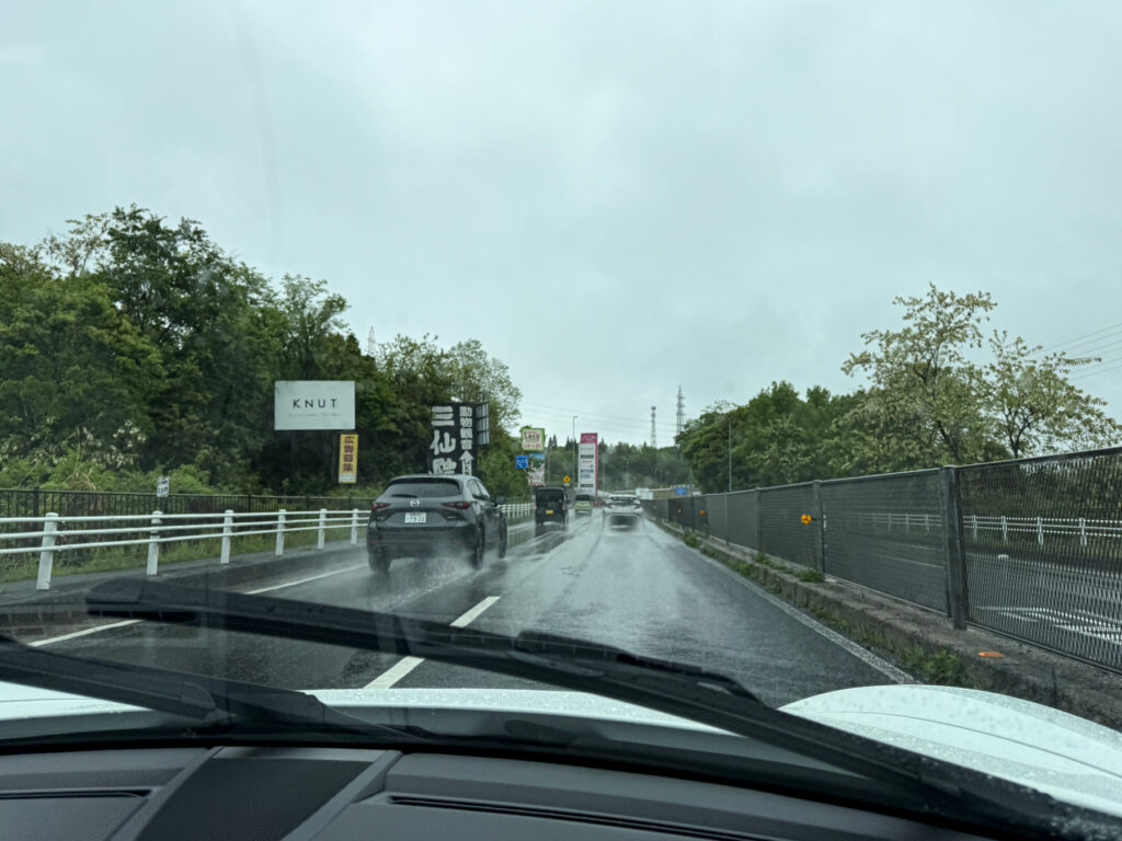 雨の日ドライブ