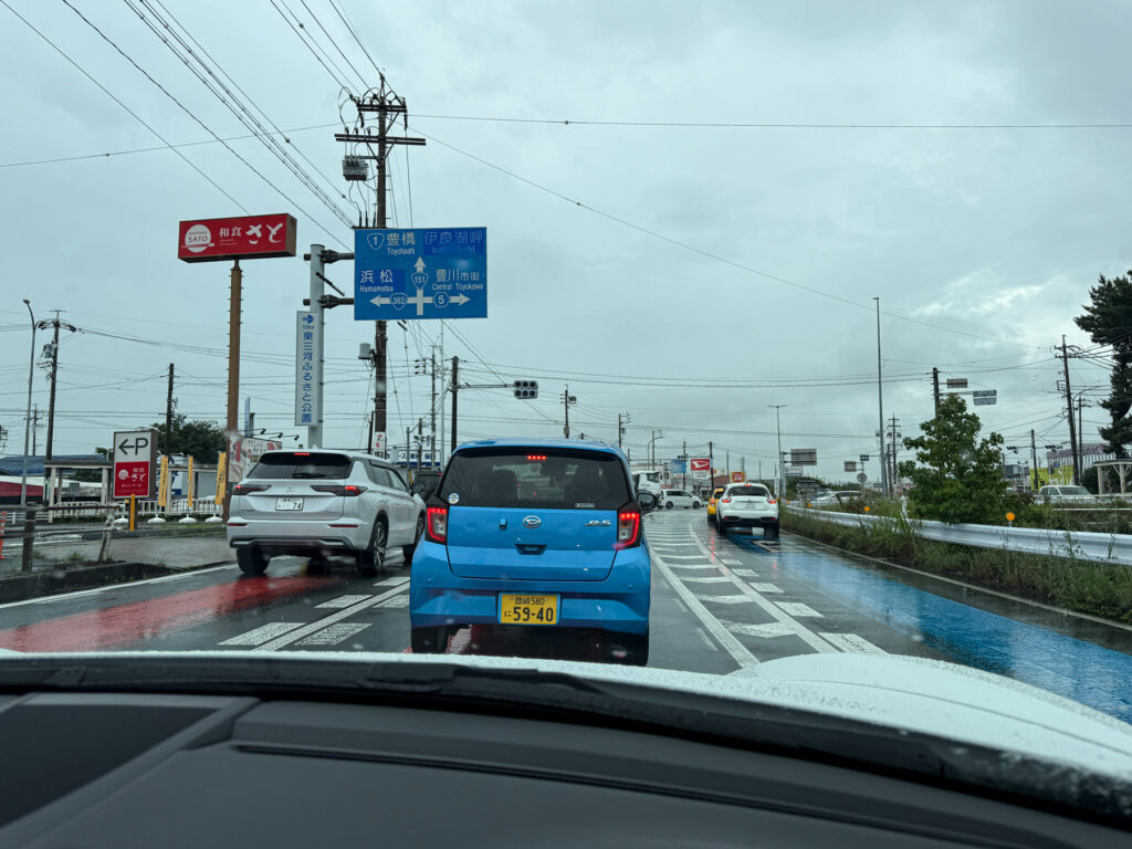 豊川市内…結局最後まで雨のドライブでした