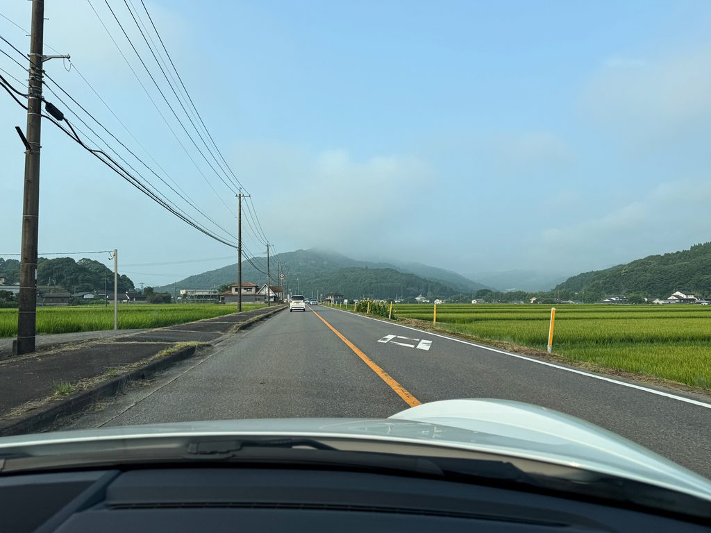 見通しの良い開けた国道。
走っていてとても気持ちがいい