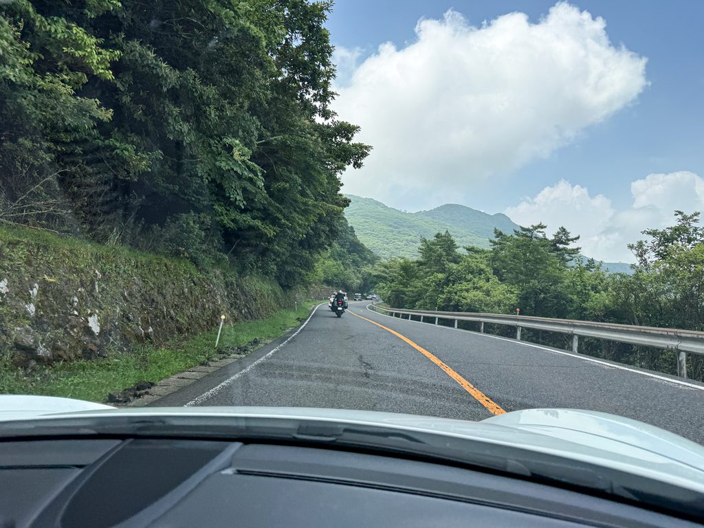 牧ノ戸峠も非常に楽しいワインディングロード